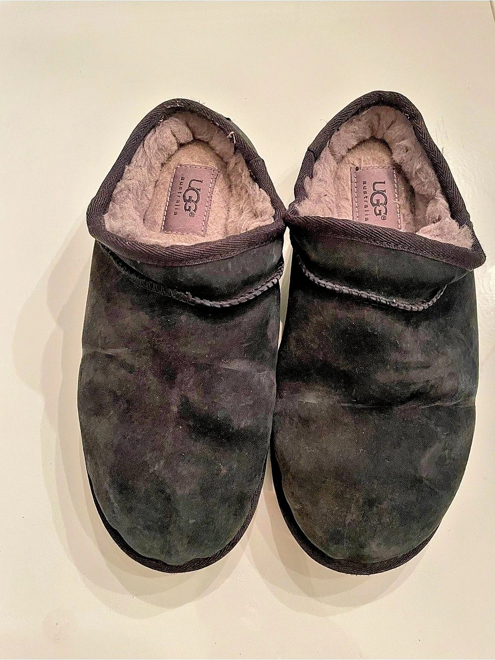 UGG Suede Slippers in Black US 7